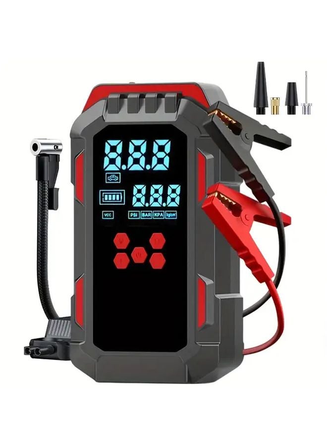 Flagship Multifunctional 4000A Portable Car Inflator Power Bank Air Compressor Emergency Jump Starter - Image 1